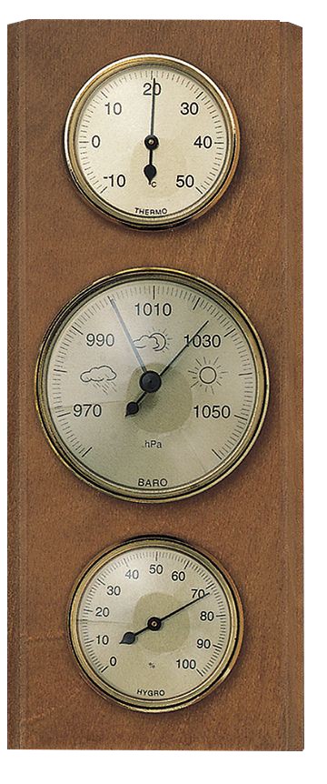 Wetterstation Made in Germany, Eiche rustikal