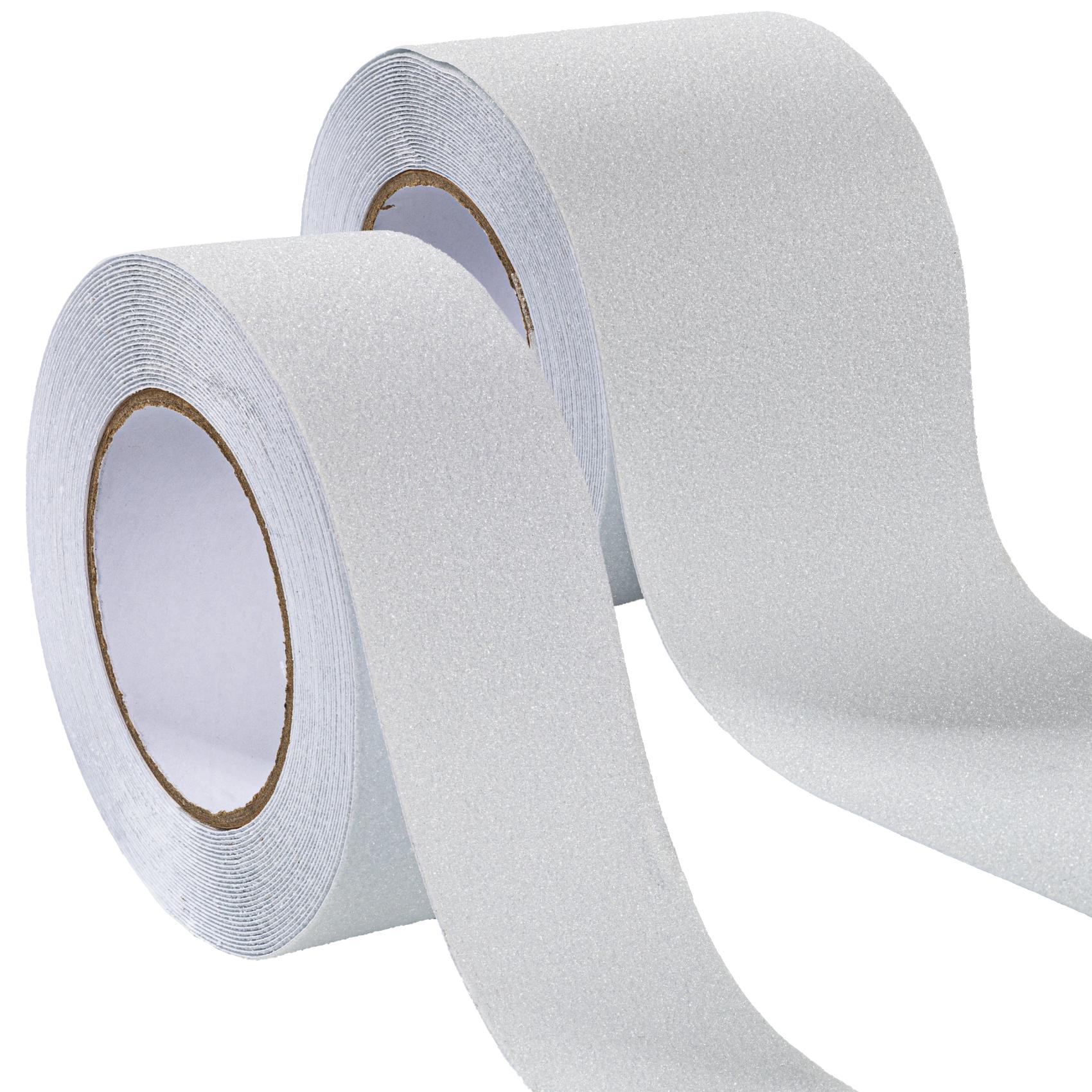Antirutsch Klebeband selbstklebend Klebestreifen Tape Band rutschfest FixoFlex Breite 5 & 10cm Transparent 10m Rolle 5cm x 10m