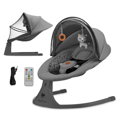 Kinderkraft Babywippe LUMI 2 dark grey