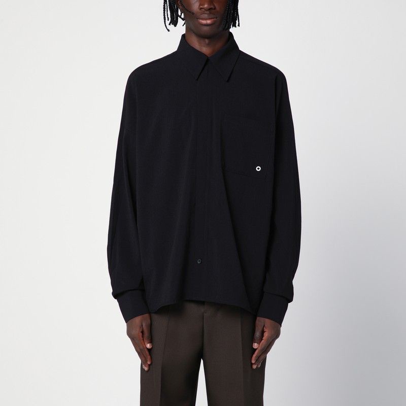 New Amsterdam Surf Association  Black Viscose Blend Shirt