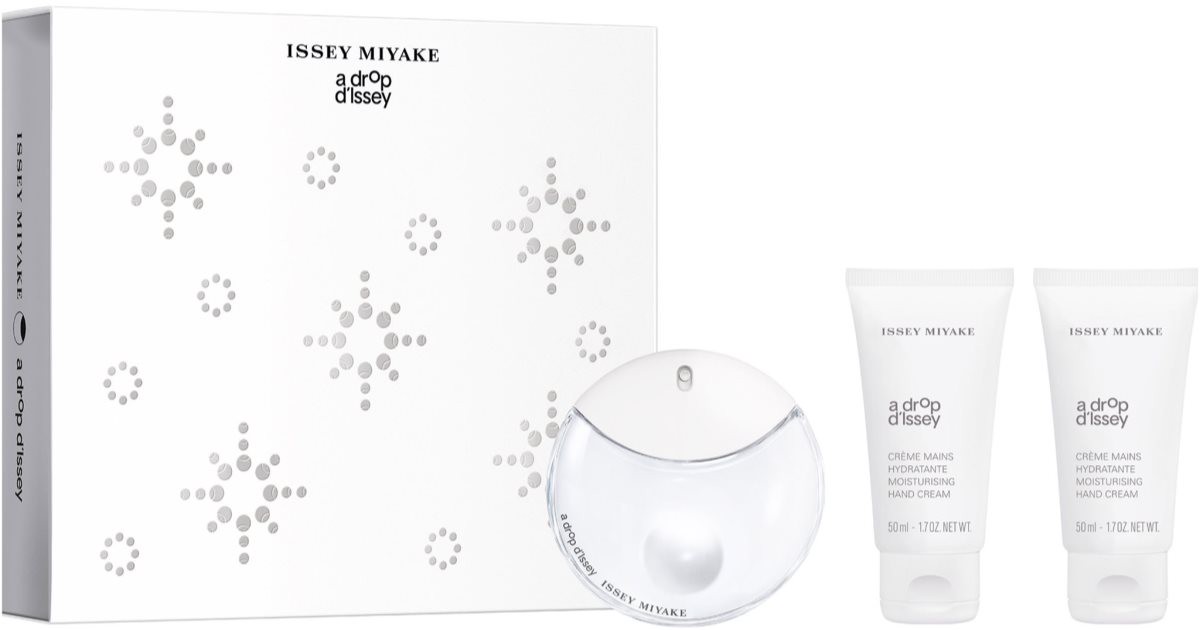 Issey Miyake A drop d'Issey Eau de Parfum Gift Set for Women Eau de Parfum 50ml + Hand Moisturizing Cream 2pcs 50ml