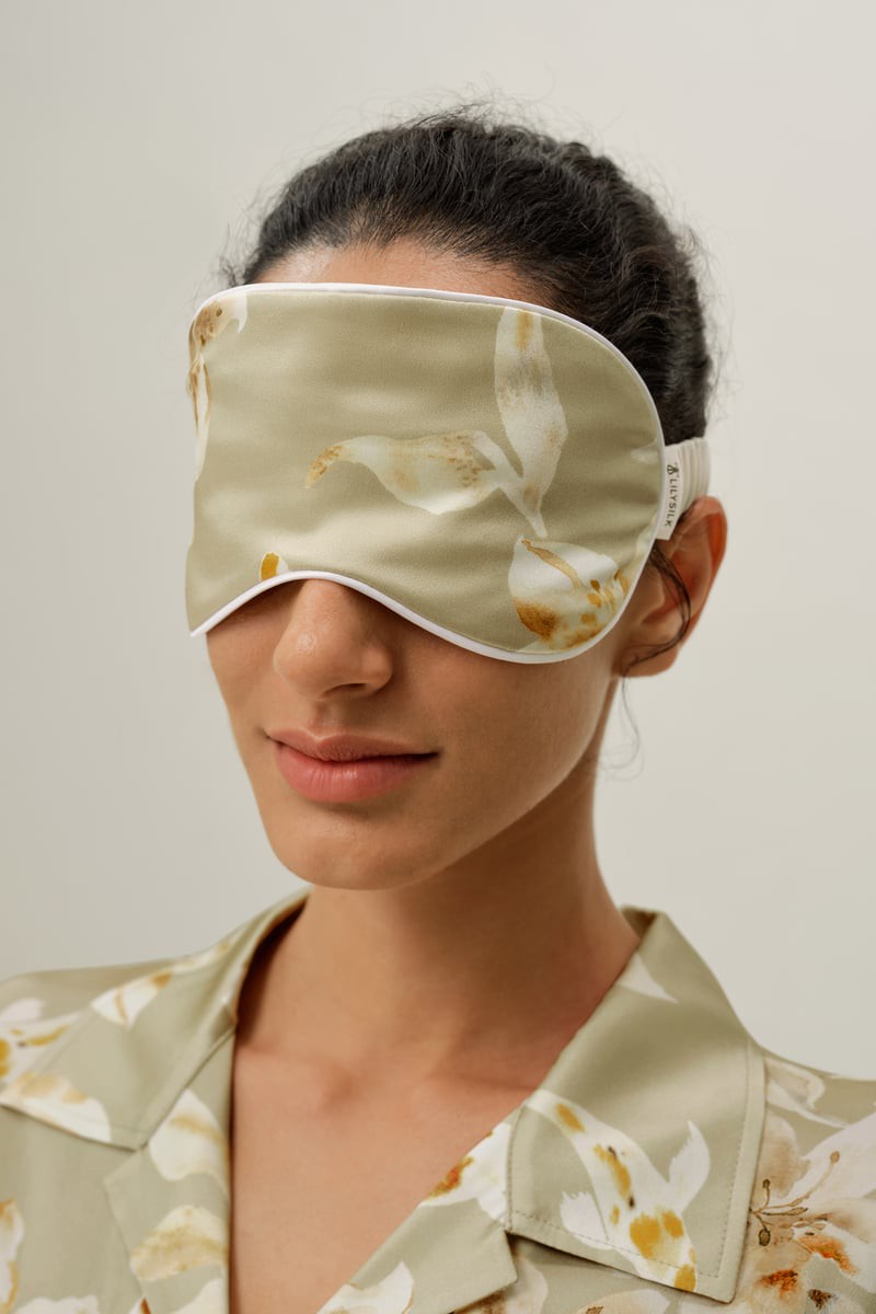 LILYSILK Seiden Augenmaske Seidenaugenmaske Mit Sternzeichen Fische Luxuriöse Augenmaske Deutschland Fische Einheitsgröße