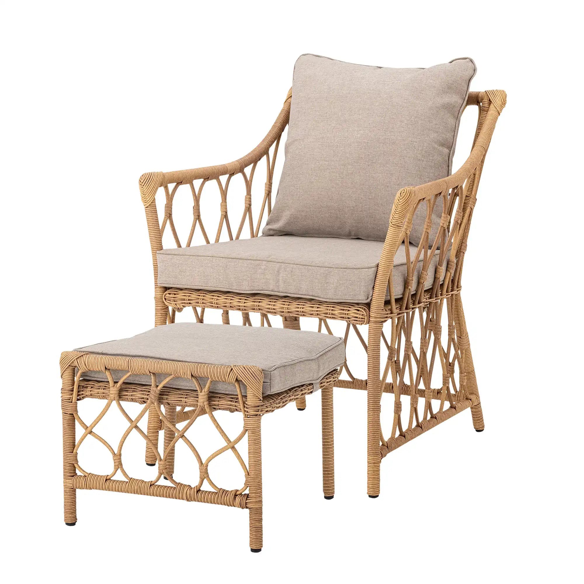 Bloomingville Loungesessel Polyrattan Nature Belluce
