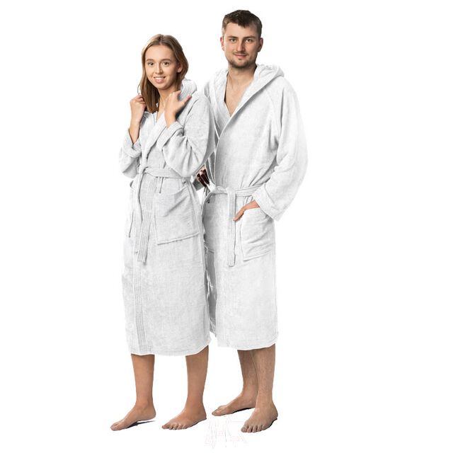 Lanudo? Unisex-Bademantel Pure Line Wei? S