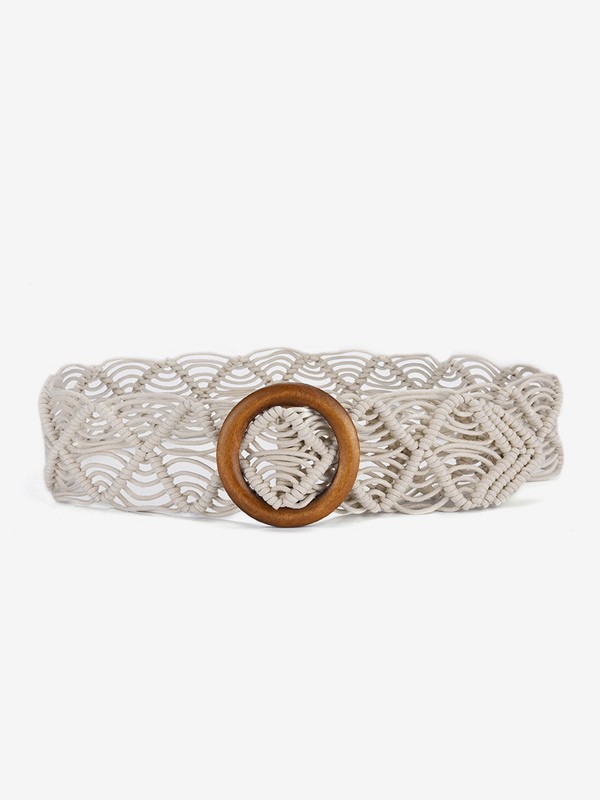 Bohemian Belt Cutout Ring Detailed Chic Belts