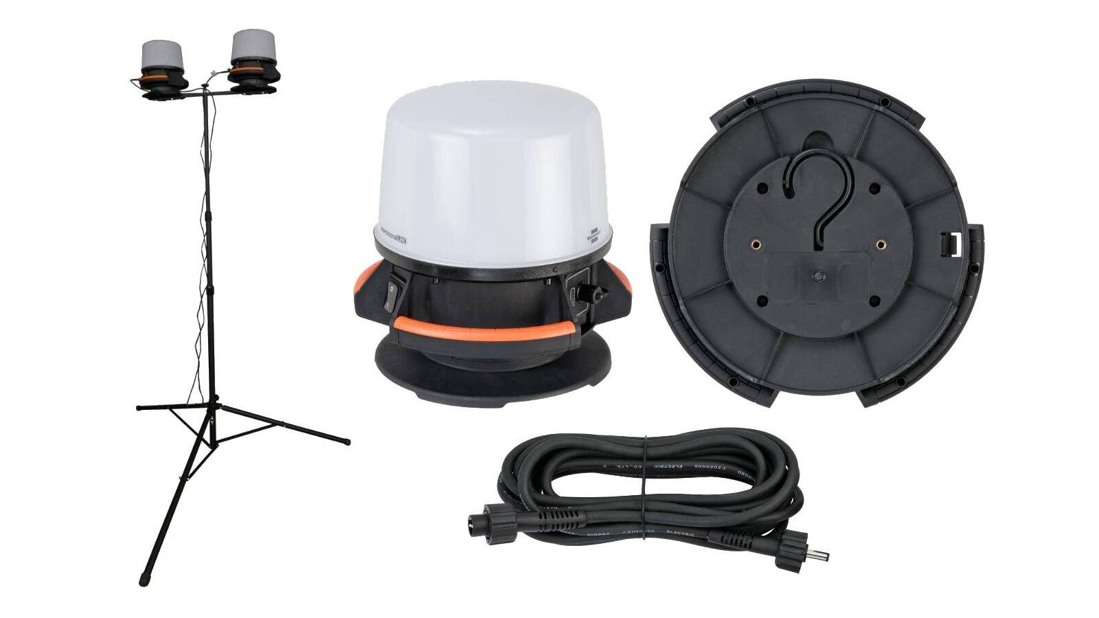 Brennenstuhl Licht-Stativ-Set LED Baustrahler ORUM 4050 MH + Bau Teleskop Stativ ST 301