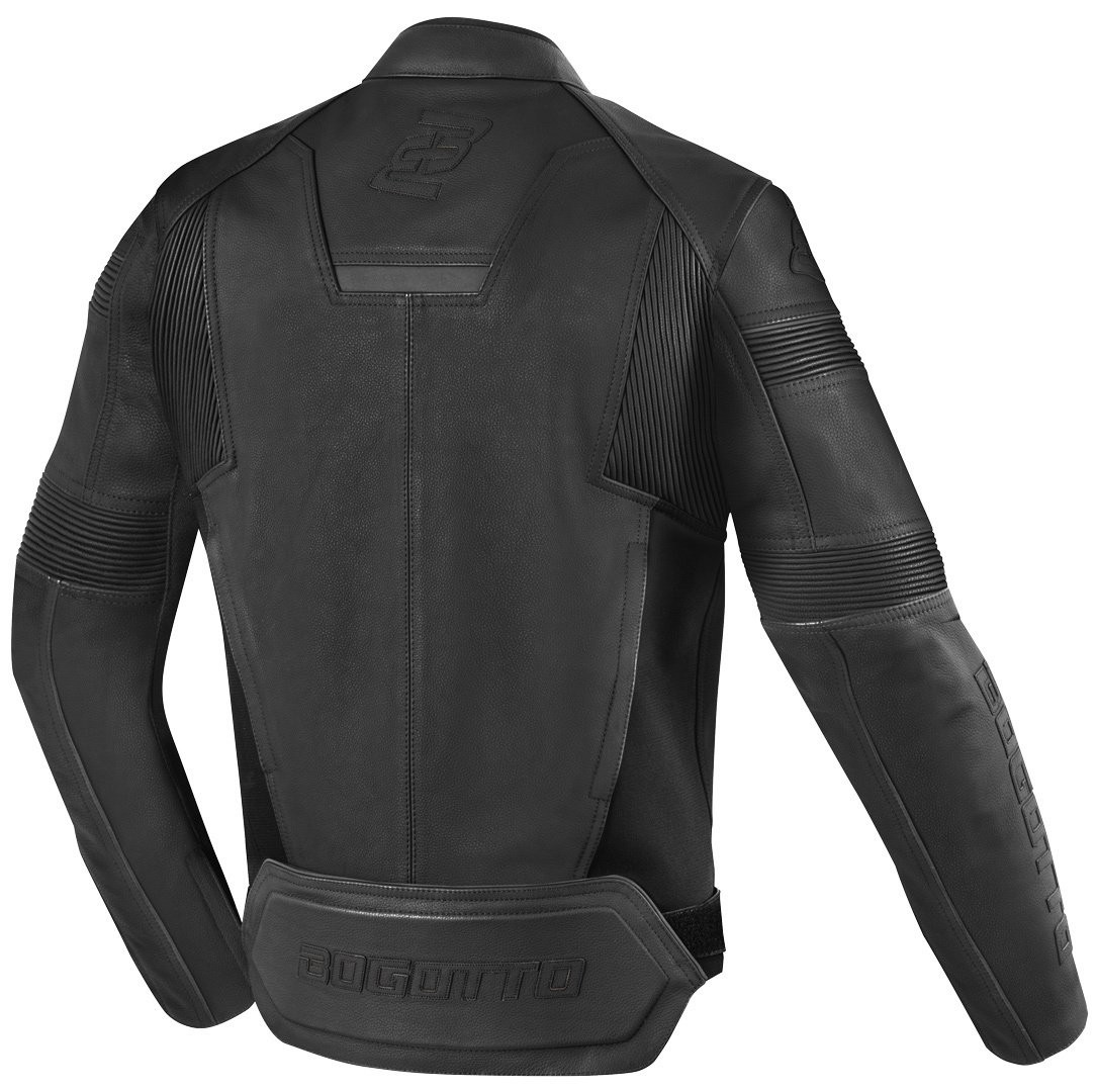 Bogotto Schwarz-X V2 Schwarz Motorrad Lederjacke Größe XS