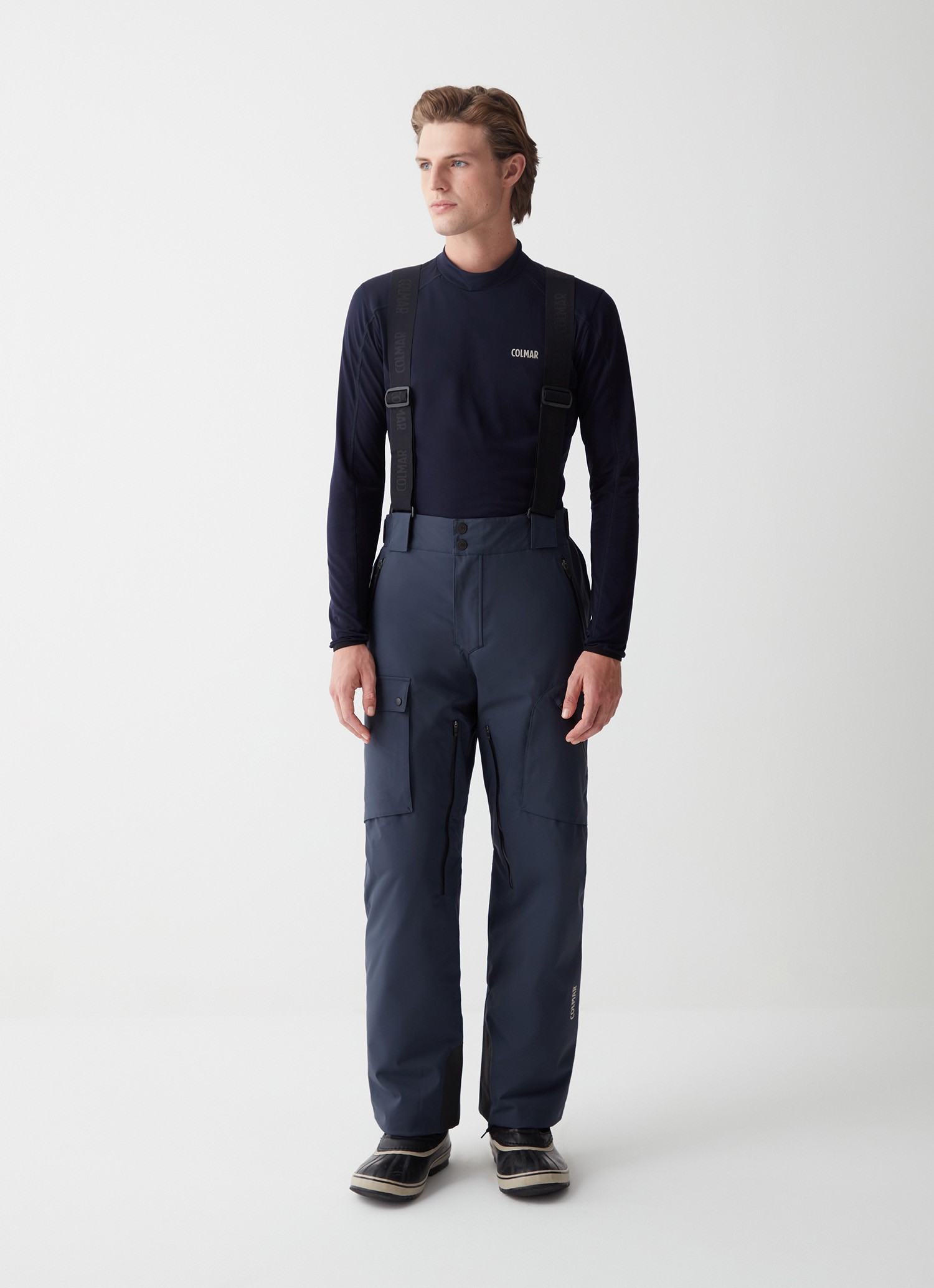 Colmar, Wattierte Ski-latzhose Im Cargostil, Farbe: Navy Blau, Größe: 44