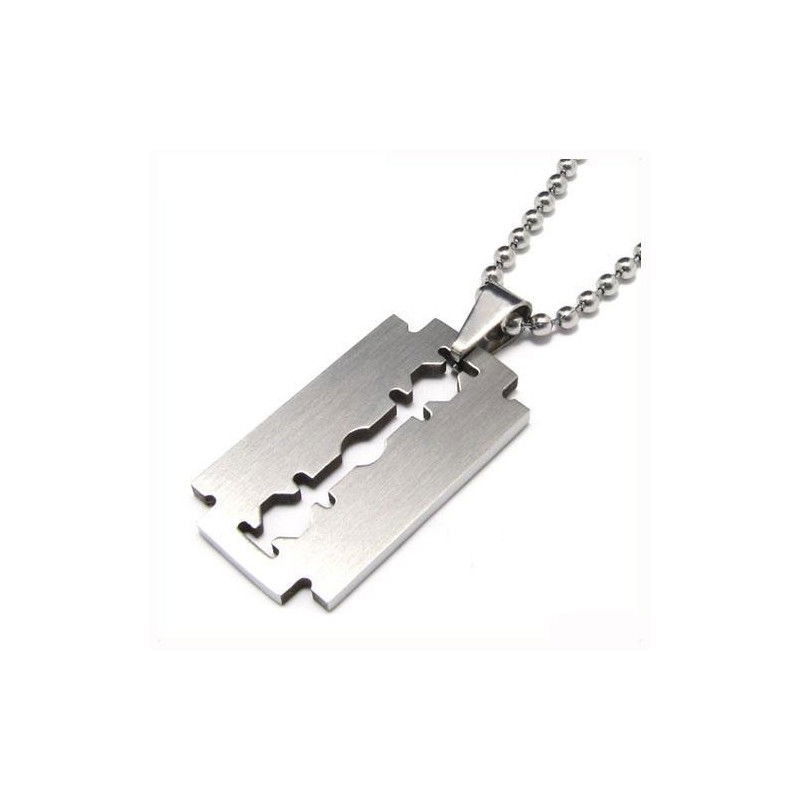 Halskette - Rasierklinge | Rasiermesser - Silberne Ausgabe | Unisex