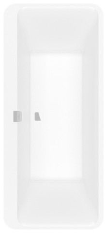 Villeroy & Boch Badewanne Squaro Edge 12 1800x800x620mm Duo freist. ColourOnDemand Stone White, Q180 Q180SQE7PDBCVRW