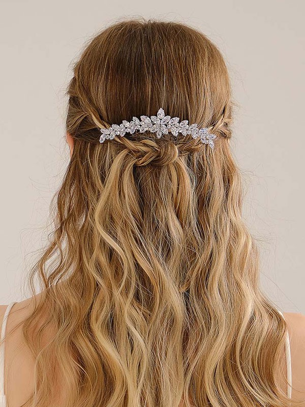 Kopfschmuck Hochzeit Kamm Metall Braut Haarschmuck