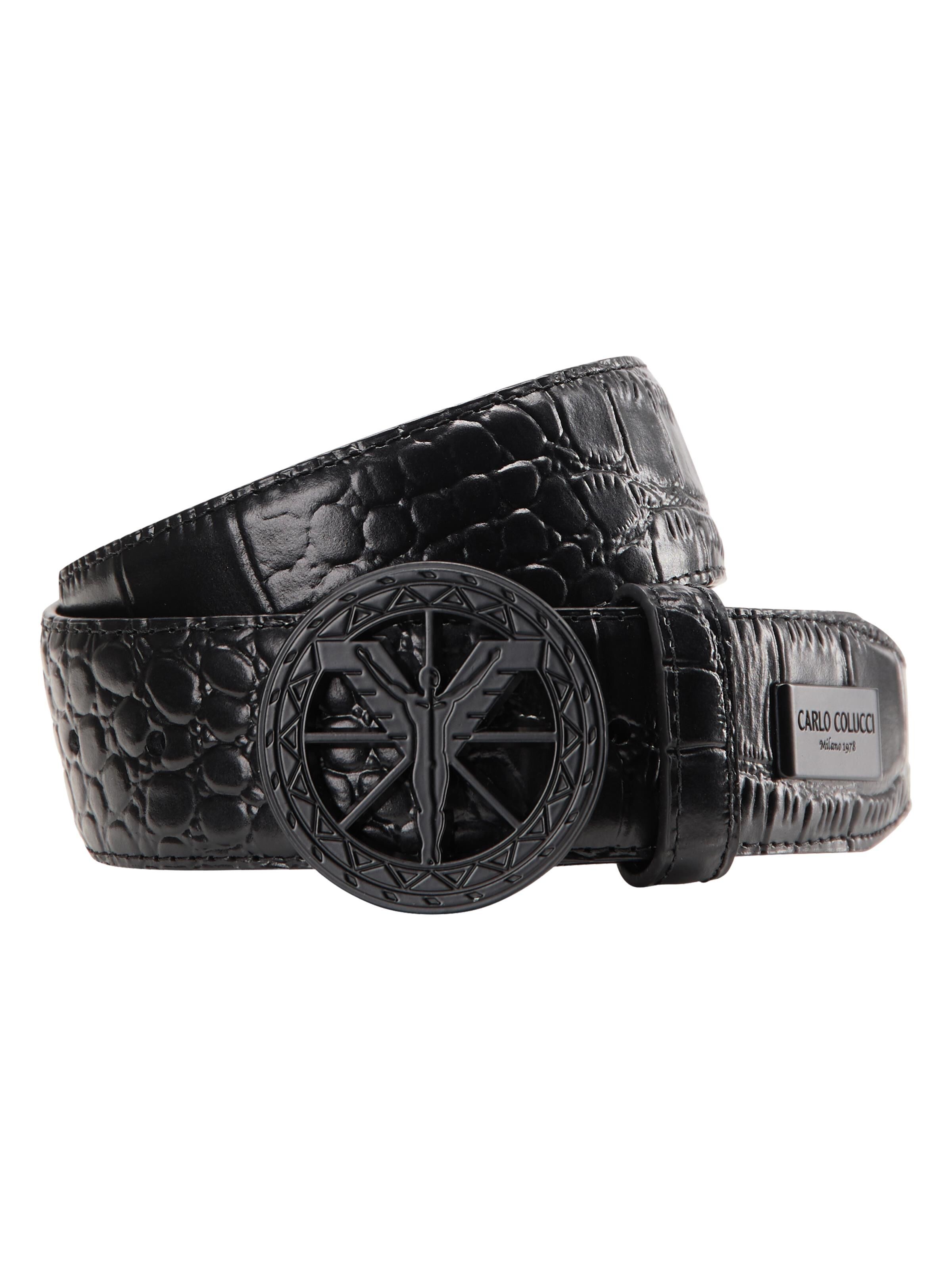 Gürtel mit Reptilienprägung