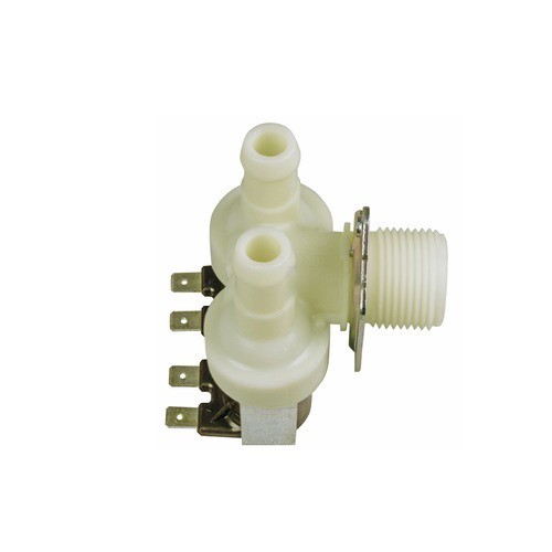Magnetventil universal 2fach 90? 14, 0mm? f?r Waschmaschine Geschirrsp?ler Schleuder (KD-10002770)
