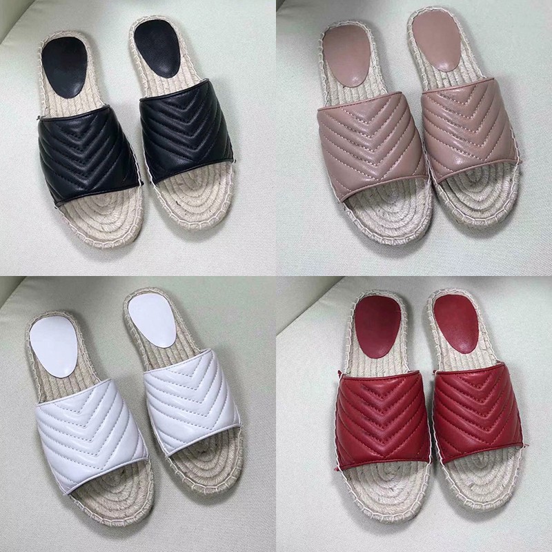 Diapositives pour femmes Pantoufles Sandales Femmes Espadrille Sandale Plate Tissu Double Glissière En Métal D'été En Plein Air Plage Causal Tong