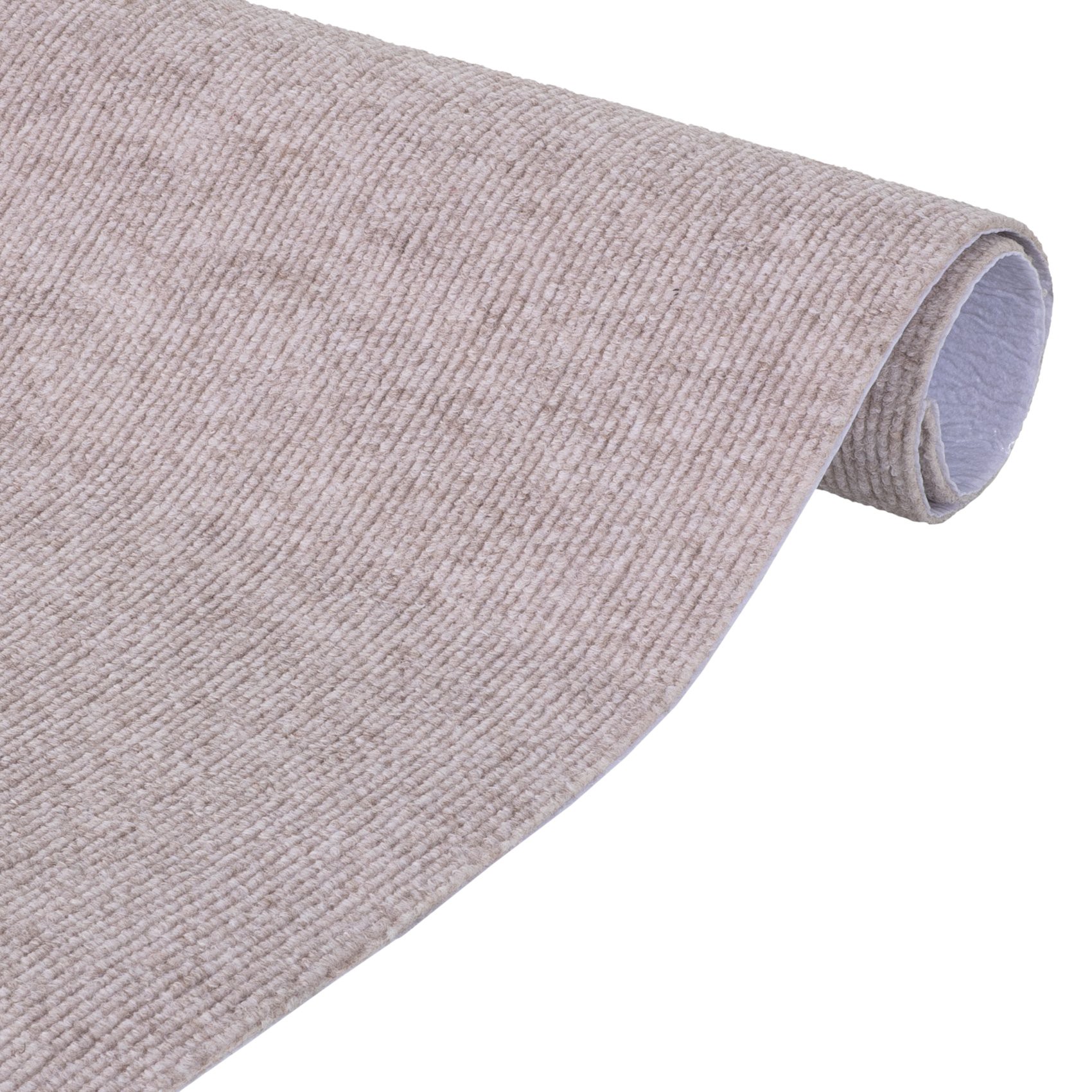 Antirutschmatte Bodenmatte selbsthaftend Teppich Bodenbelag in Meterware Beige 100x100cm