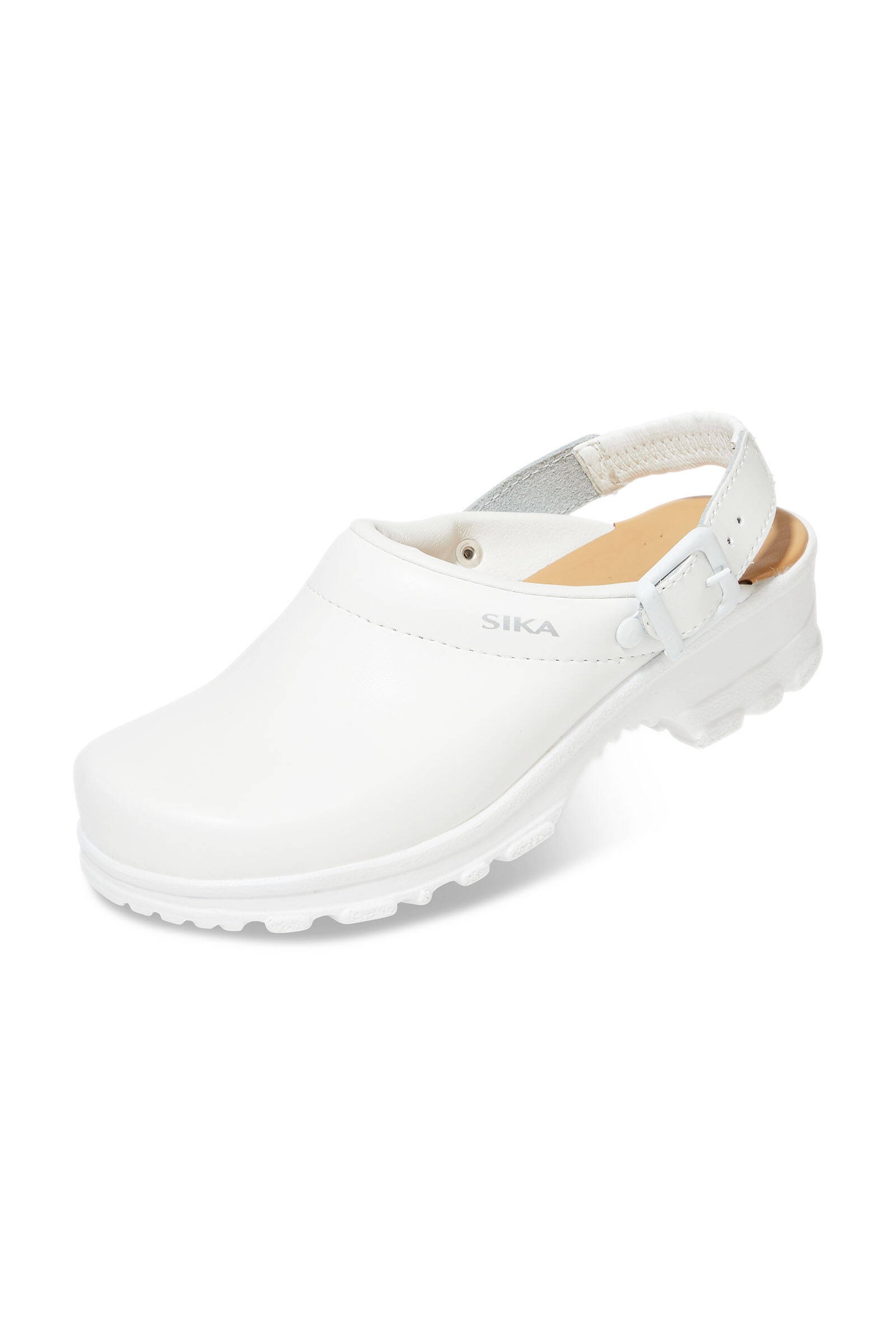 Berufs-Clog Weiß Permair Leder Unisex - Berufsbekleidung.de