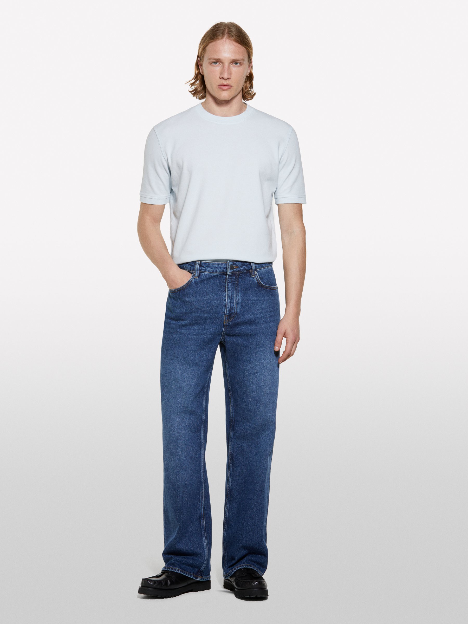 Sisley - Hellblaues Kurzarm-t-shirt, Mann, Hellblau, Größe: XL