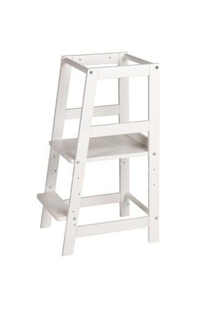 Schardt Lernturm Fabi caratbeige lackiert – Höhenverstellbarer Hochstuhl - Gut