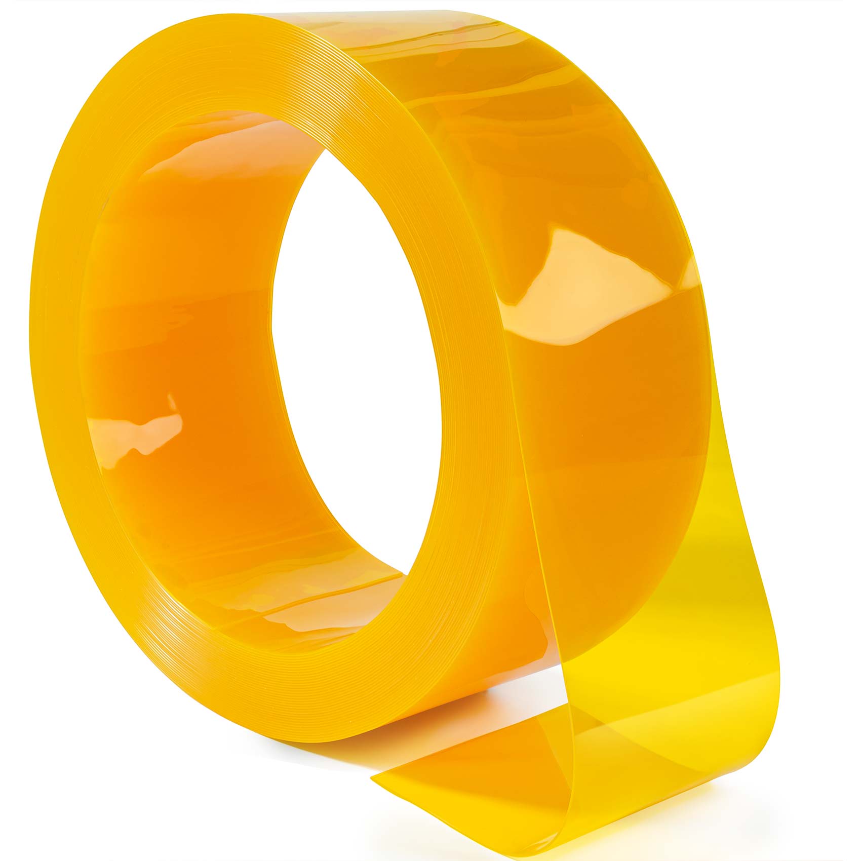 PVC Lamellen Streifenvorhang Lamellenvorhang Gelb Stärke 2mm Breite 20cm 100 x 20cm