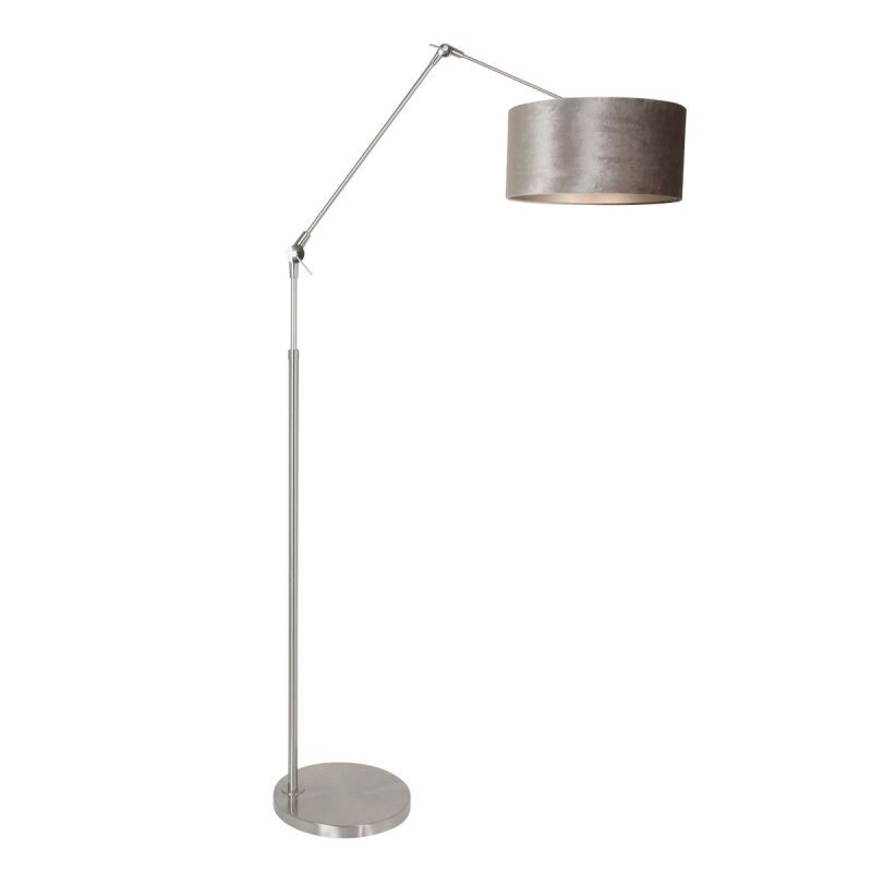 Steinhauer Stehleuchte Prestige Chic stahl verschiedene Variationen grau-silber (Velours)