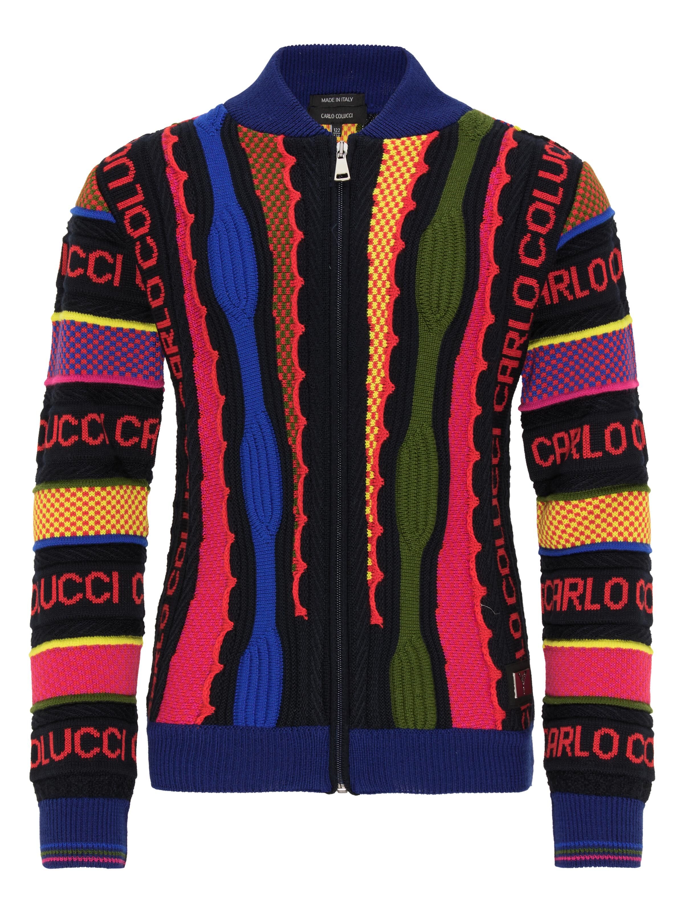 Kinder Jacquard-Strickjacke