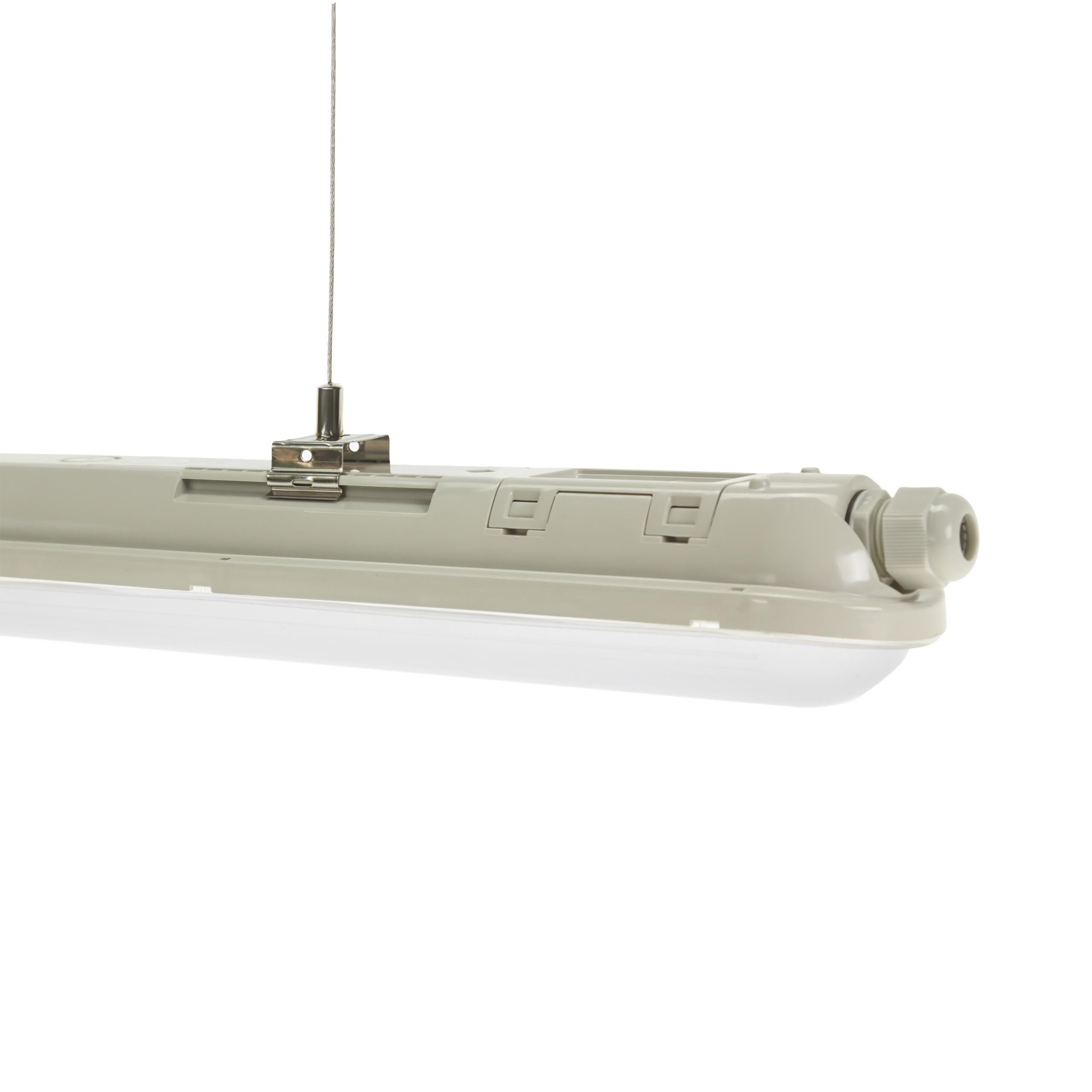 SpectrumLED® LIMEA 120CM Linienleuchte, Hängeleuchte, Pendelleuchte 38 Watt 5900 Lumen 4000K neutralweiß 230V Wasserschutz IP65