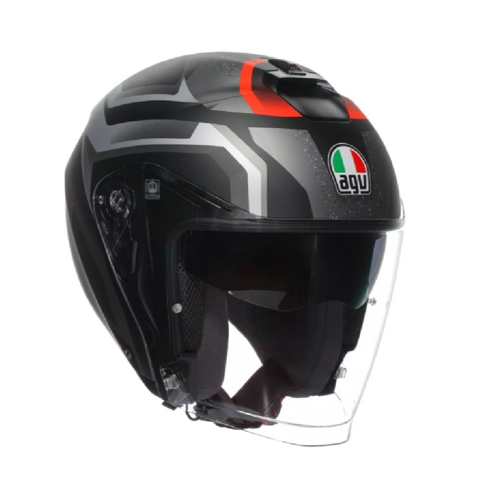 AGV Irides Zurigo Matt Schwarz Grau Jethelm Größe M