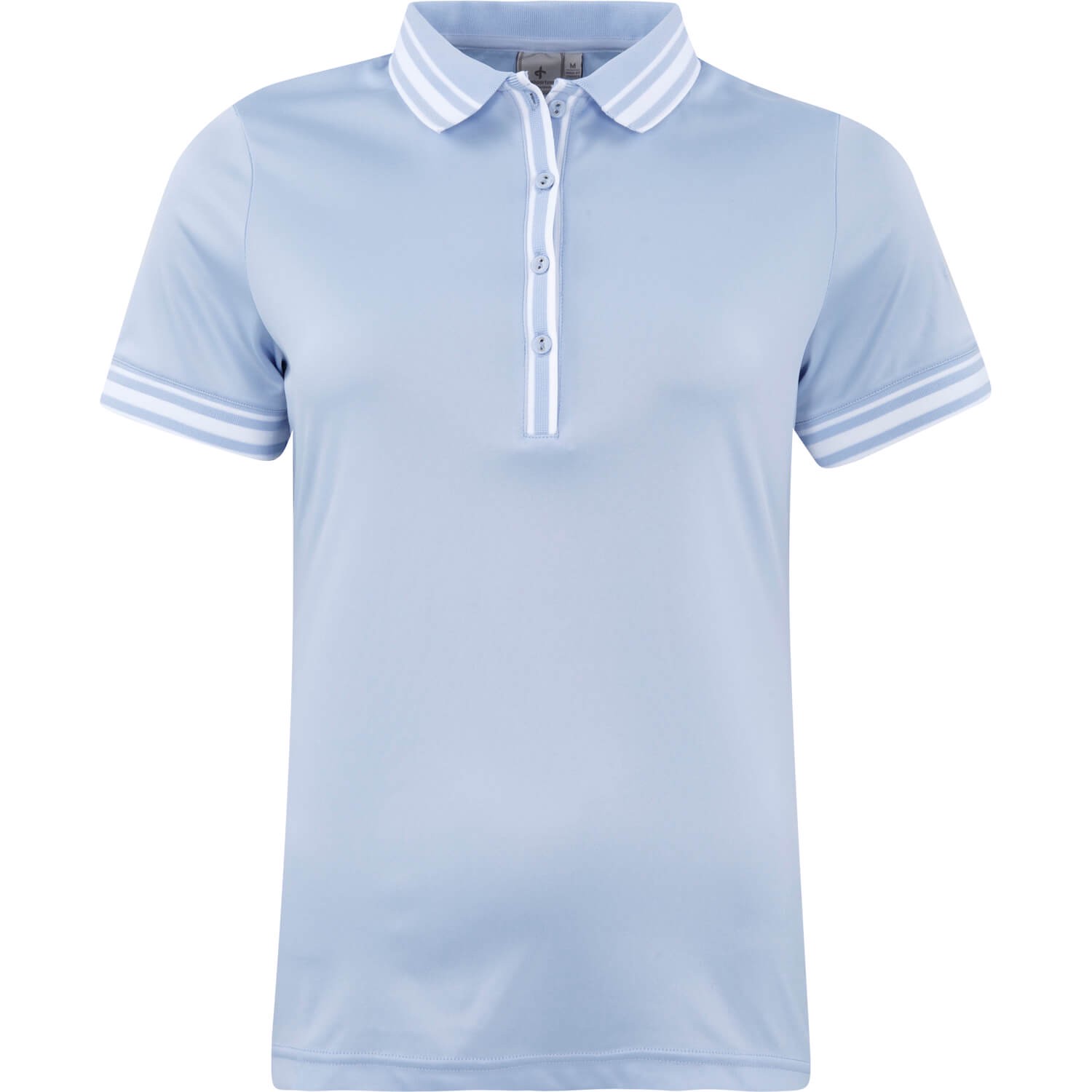 Cross Nostalgia II Pique poloshirt med knapstolpe, lyseblå/hvid