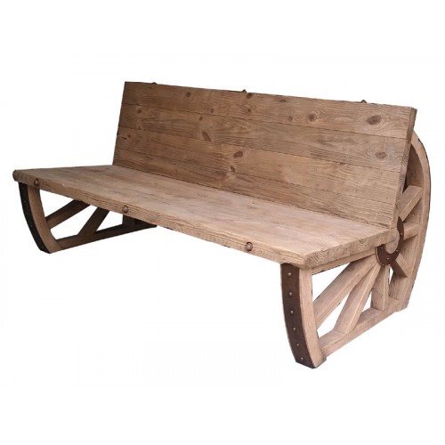 Gartenbank Holz Parkbank Massiv Sitzbank Garten Gartenmöbel 3 Sitzer Rad Möbel