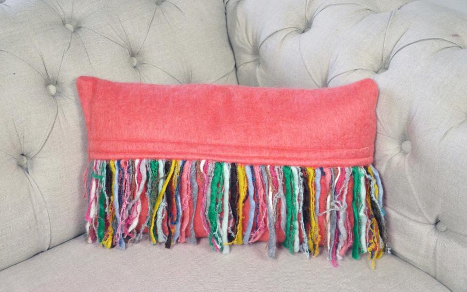 Kissen inklusive Füllung Colmore Coral 30x50 cm