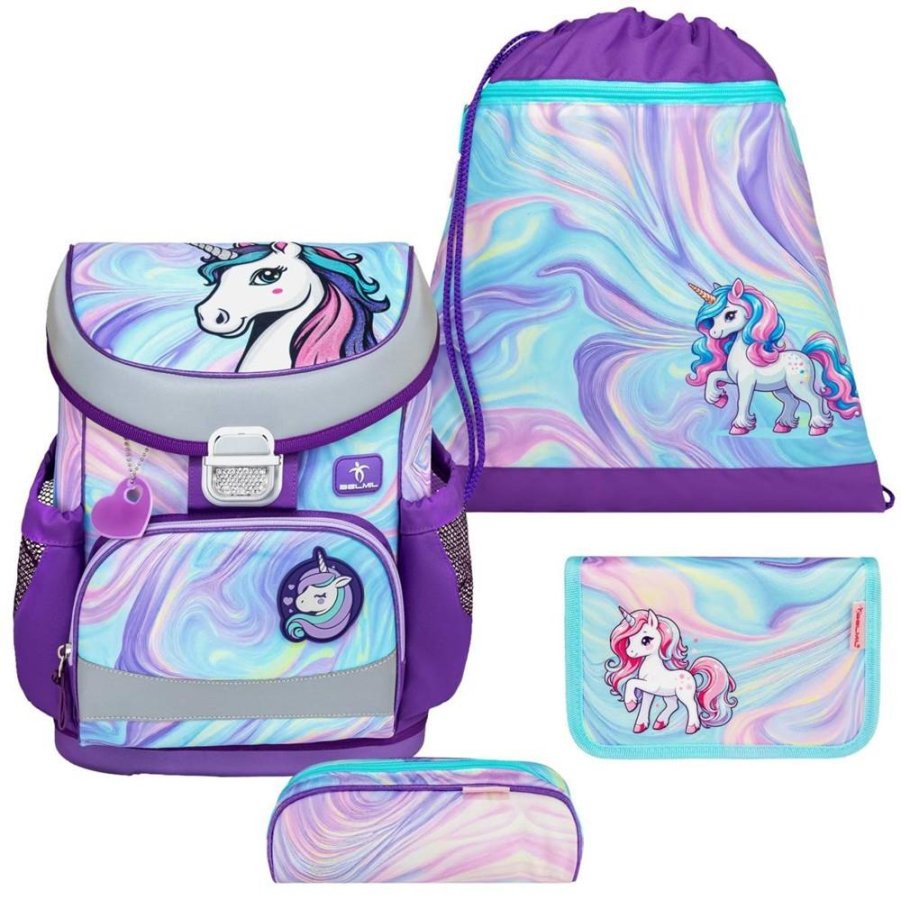 Belmil Schulranzen Set Mädchen Unicorn Dream (Motiv: Einhorn) 