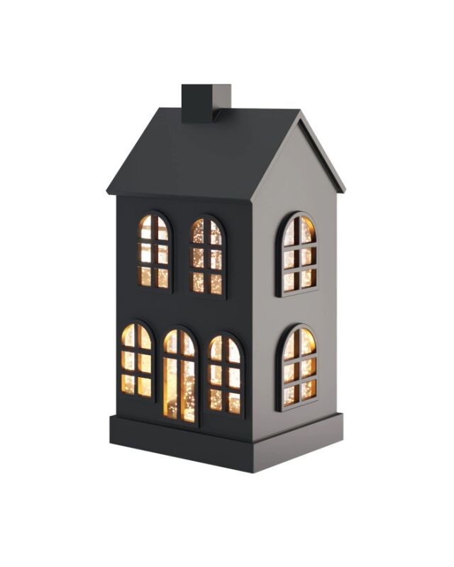 Sompex Dekoleuchte Glamor House schwarz 23cm