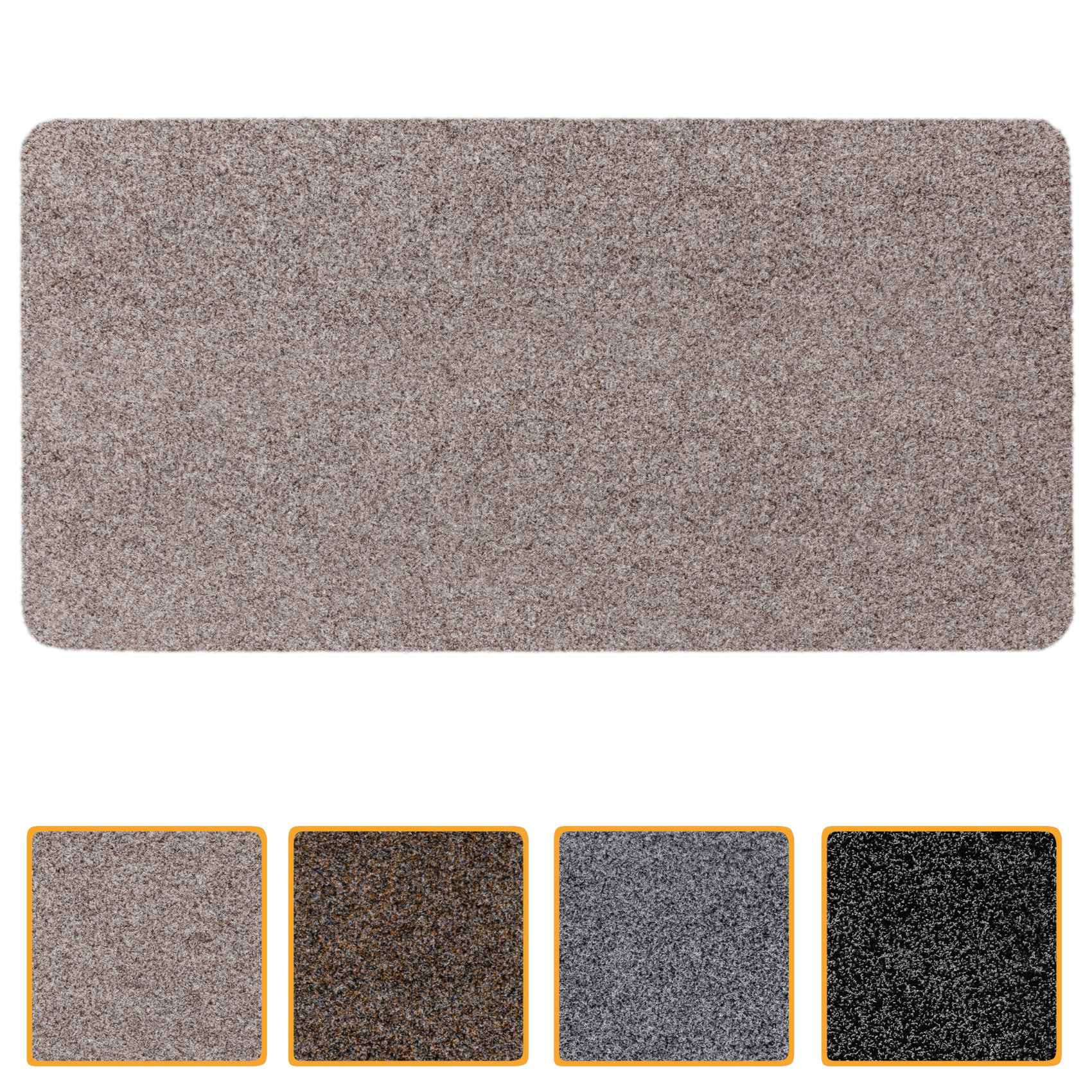 Fußabtreter Schmutzfangmatte Fußmatte Sauberlaufmatte Fußabstreifer Eingang POET Mehrfarbig Schwarz 40x60cm