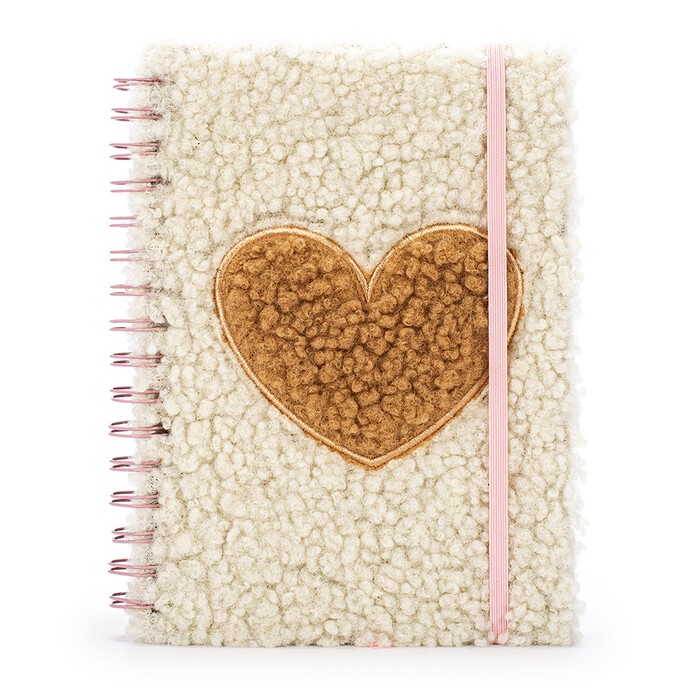 Spiralnotizbuch Plüsch aus der Serie Granny Cozy A5 liniert beige