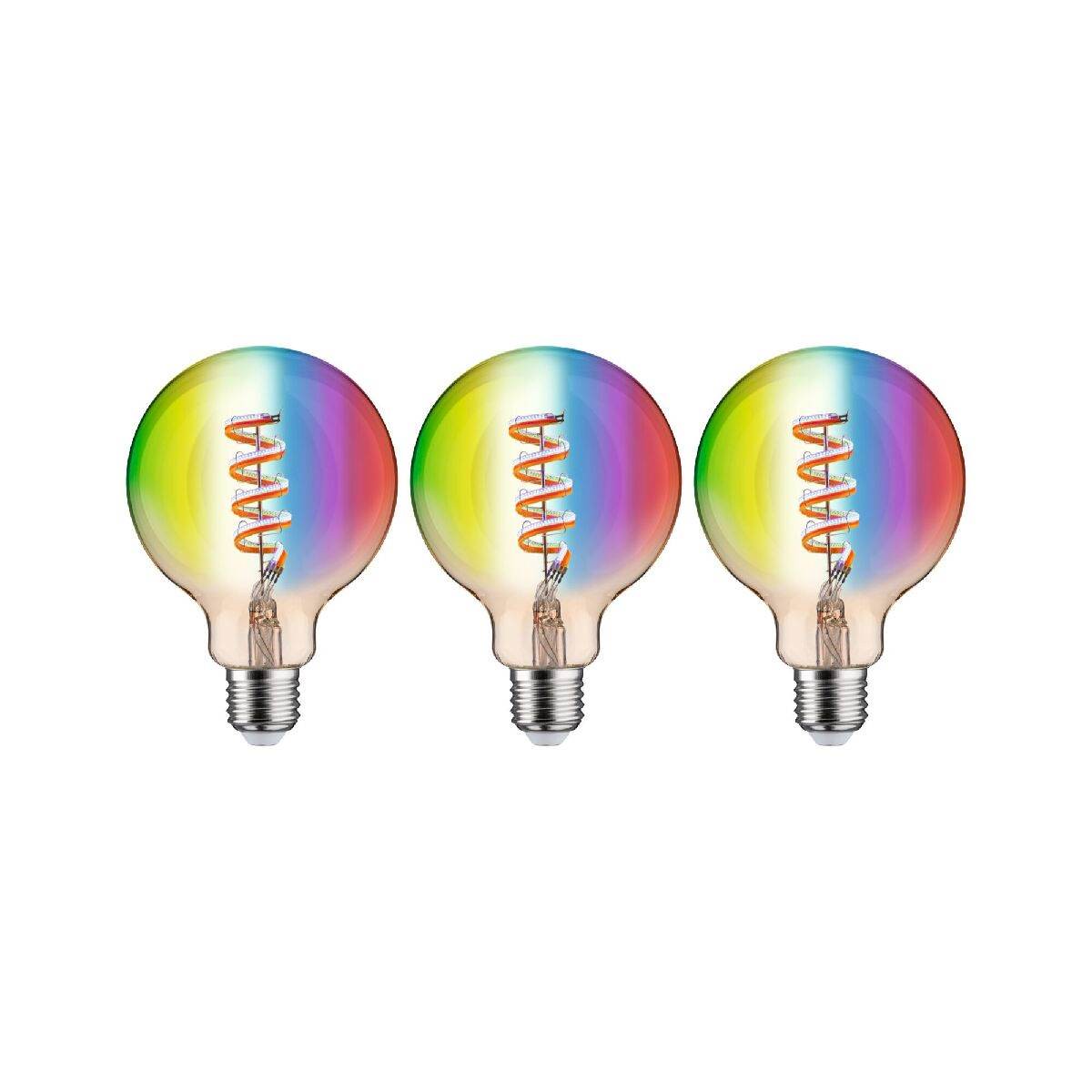 Paulmann LED G95 E27 3 x 470lm Smart Home Zigbee 3.0 3 x 6 3W RGBW+ dimmbar