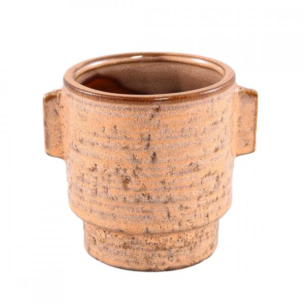 PTMD Blumentopf Katelynn Keramik S orange 13 cm