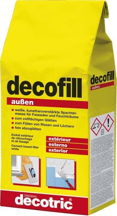Decofill Spachtelmasse 1kg, außen decotric