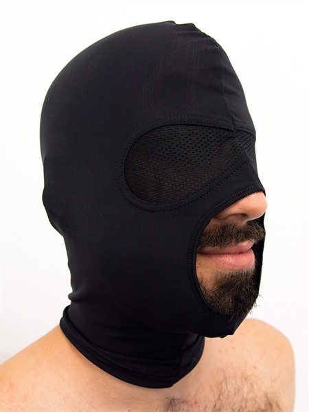 Elastische Gesichtsmaske 'Mesh Eyes' schwarz