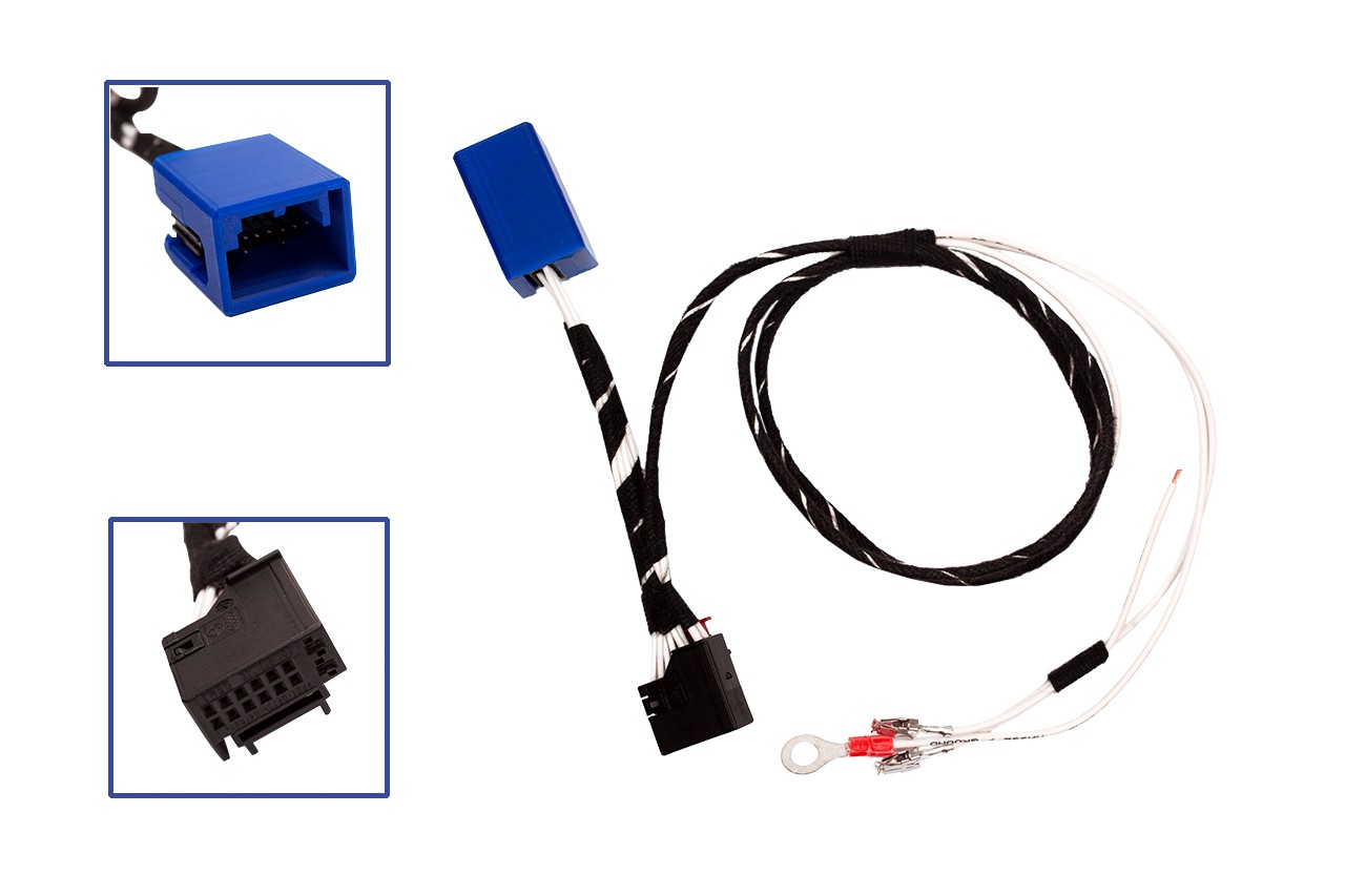 Original Kufatec Kabelsatz Kabelbaum Adapter beheizbares Lenkrad Lenkradheizung für VW Golf 8 VII