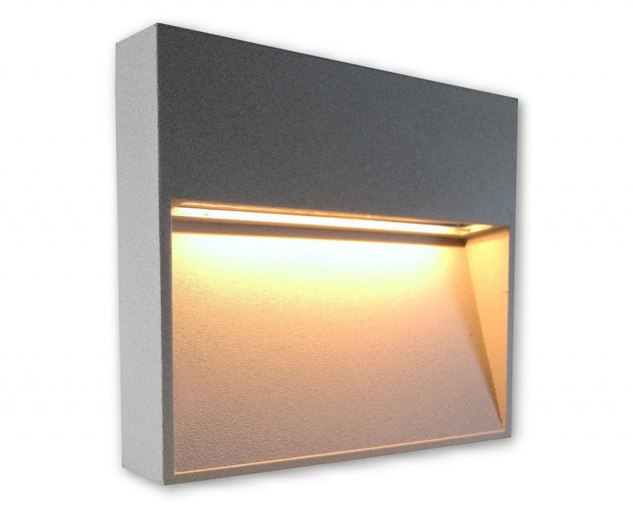 230 V LED Treppen Aufbauleuchte 4188 square - warmweiss