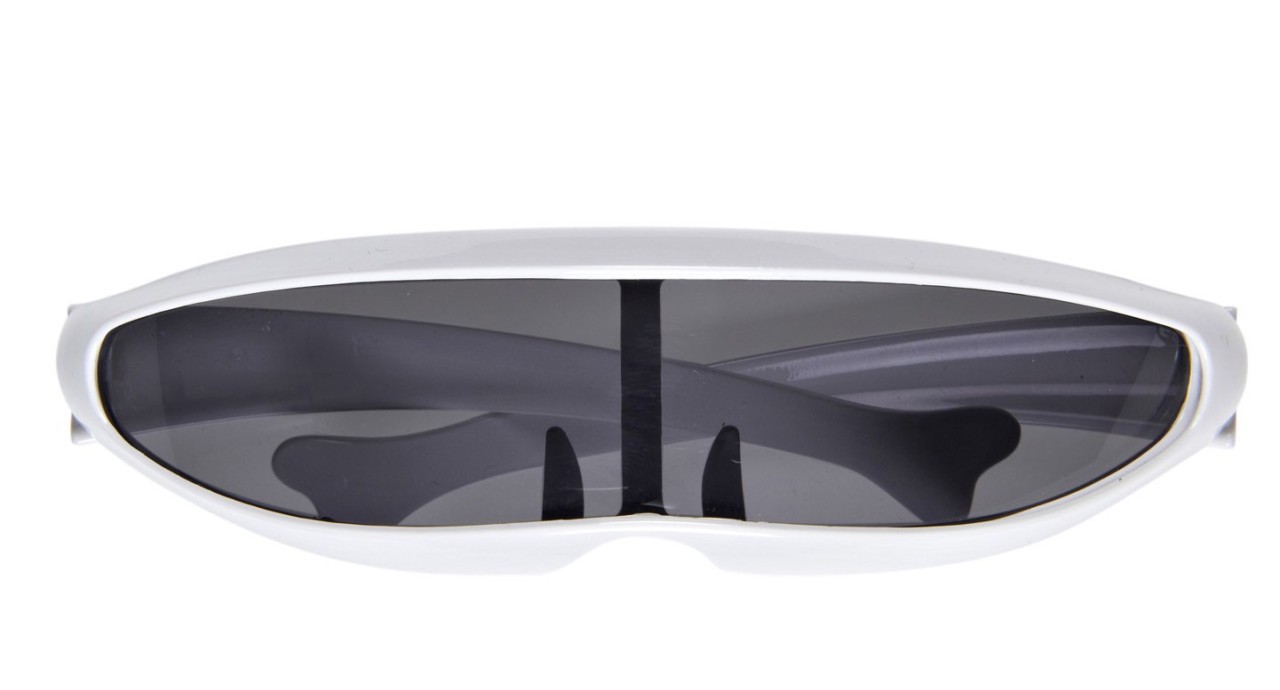 Weiße Roboter Brille | OS - Weiß  | Wir machen Party.de |
