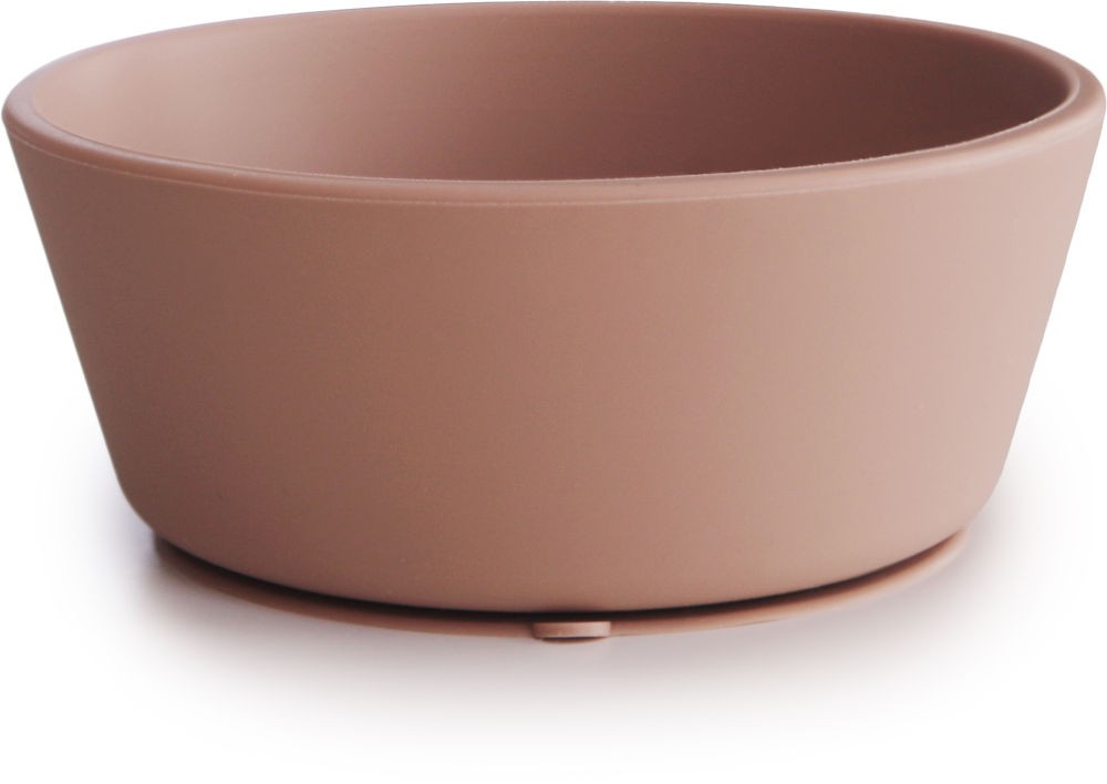 Mushie Silikon Schüssel mit Saugring blush