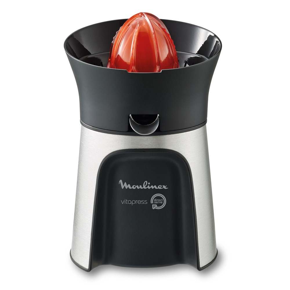 Moulinex PC603D10 Elektrischer Entsafter mit Direktserviersystem Edelstahl/ dunkelgrau
