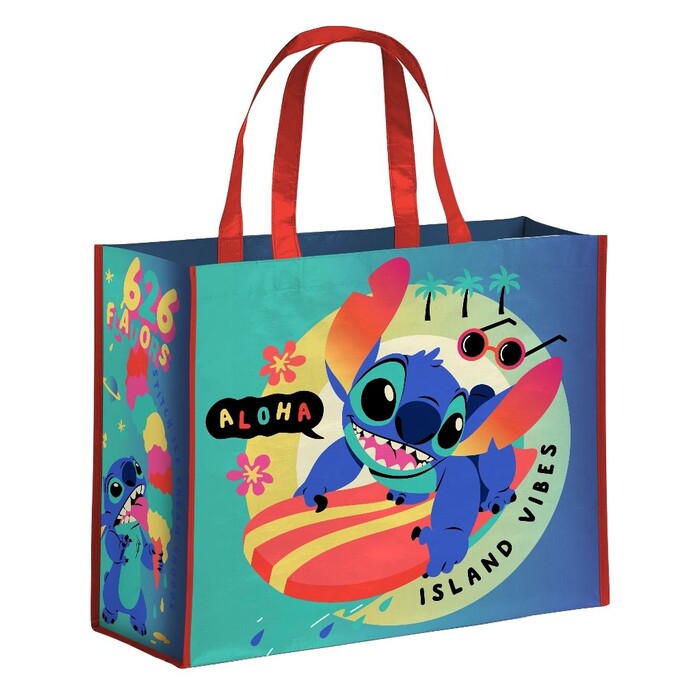 Einkaufstasche Disney Stitch Island Vibes bunt