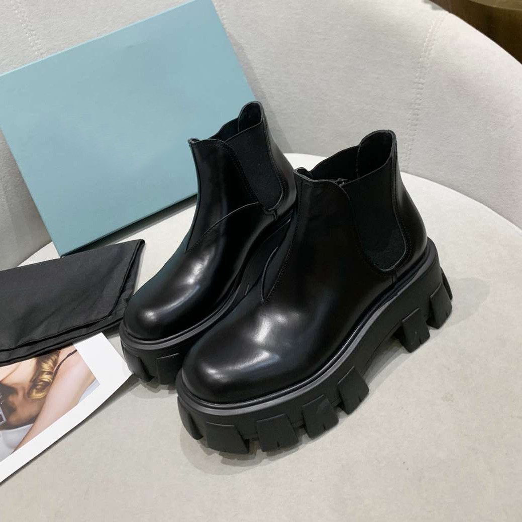 2021 Designer Women Heighten boot shoe fashion Leather and Nylon Boots for Womens Outdoor party Shoes top quality 1