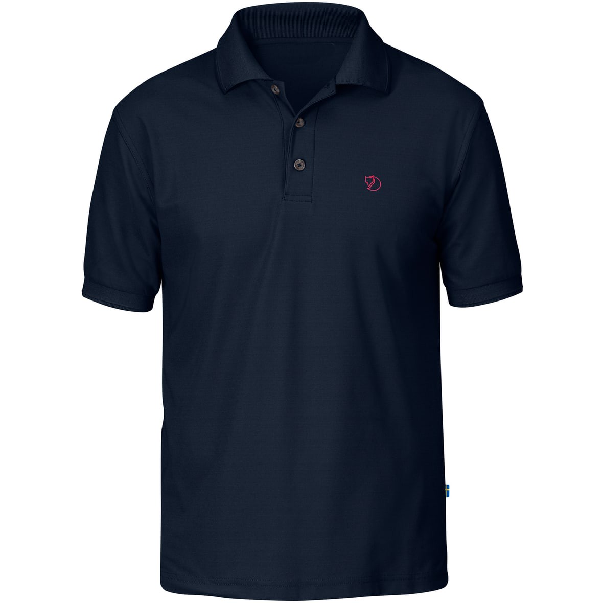 Fjällräven Crowley Piquet Herren Poloshirt (Dunkelblau M Größe) Wanderbekleidung