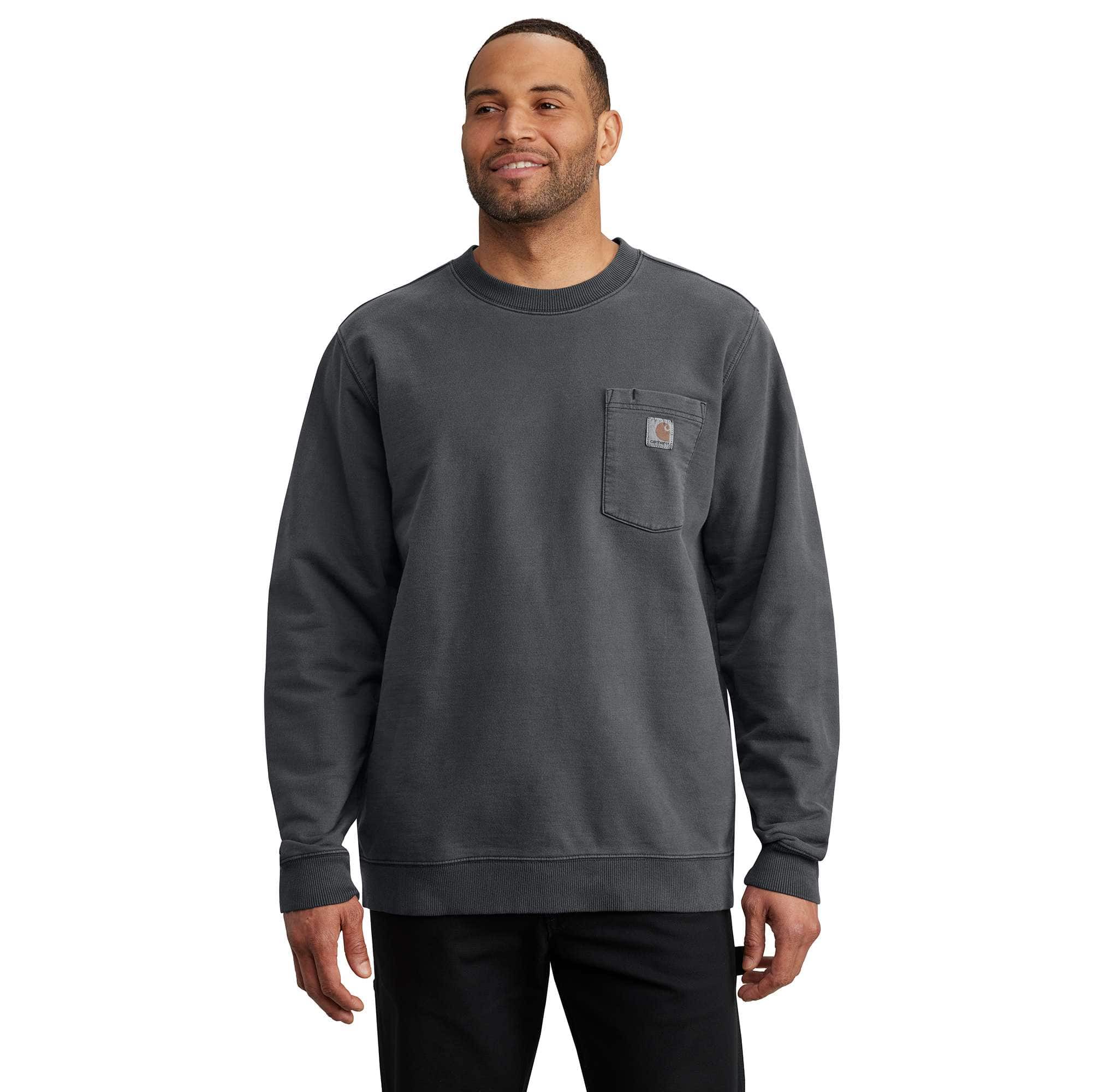Carhartt Herren Sweatshirt - relaxed fit midweight garment dye french terry crewneck pocket sweatshirt - Grau - XL