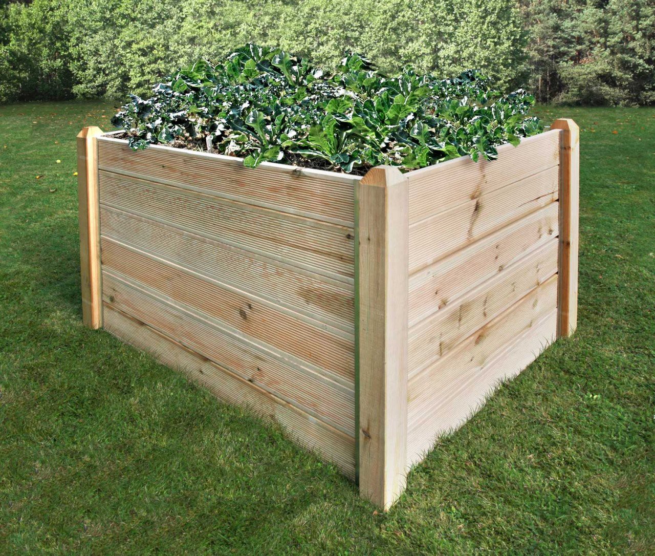 Hochbeet Veronica, Kiefer 3 cm stark, mit Aluprofilen 