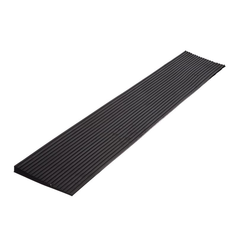 Rollstuhlrampe Gummi 1,5 cm - 90 x 14 x 1,5 cm - Anti-Rutsch - Mobile Türschwellenrampe - Rollstuhl Auffahrhilfe