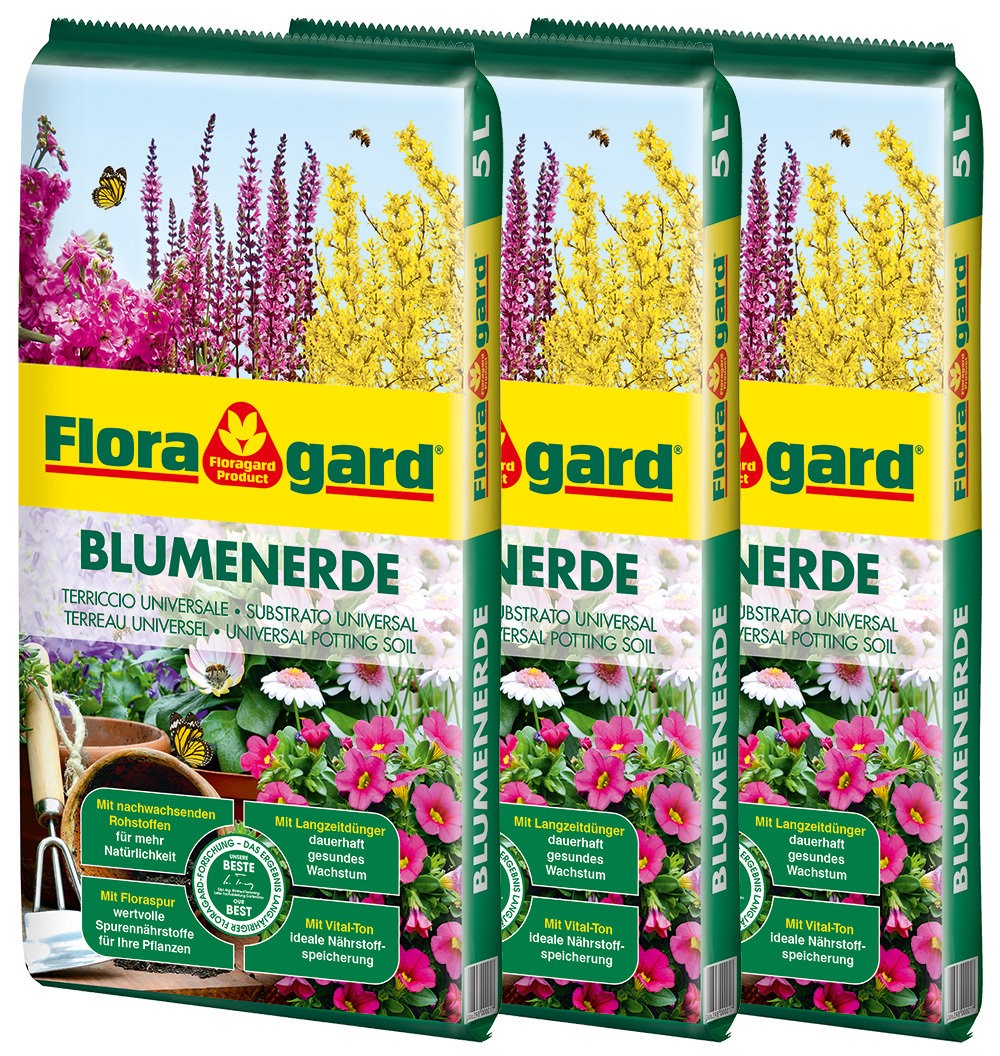 Blumenerde 3x5L